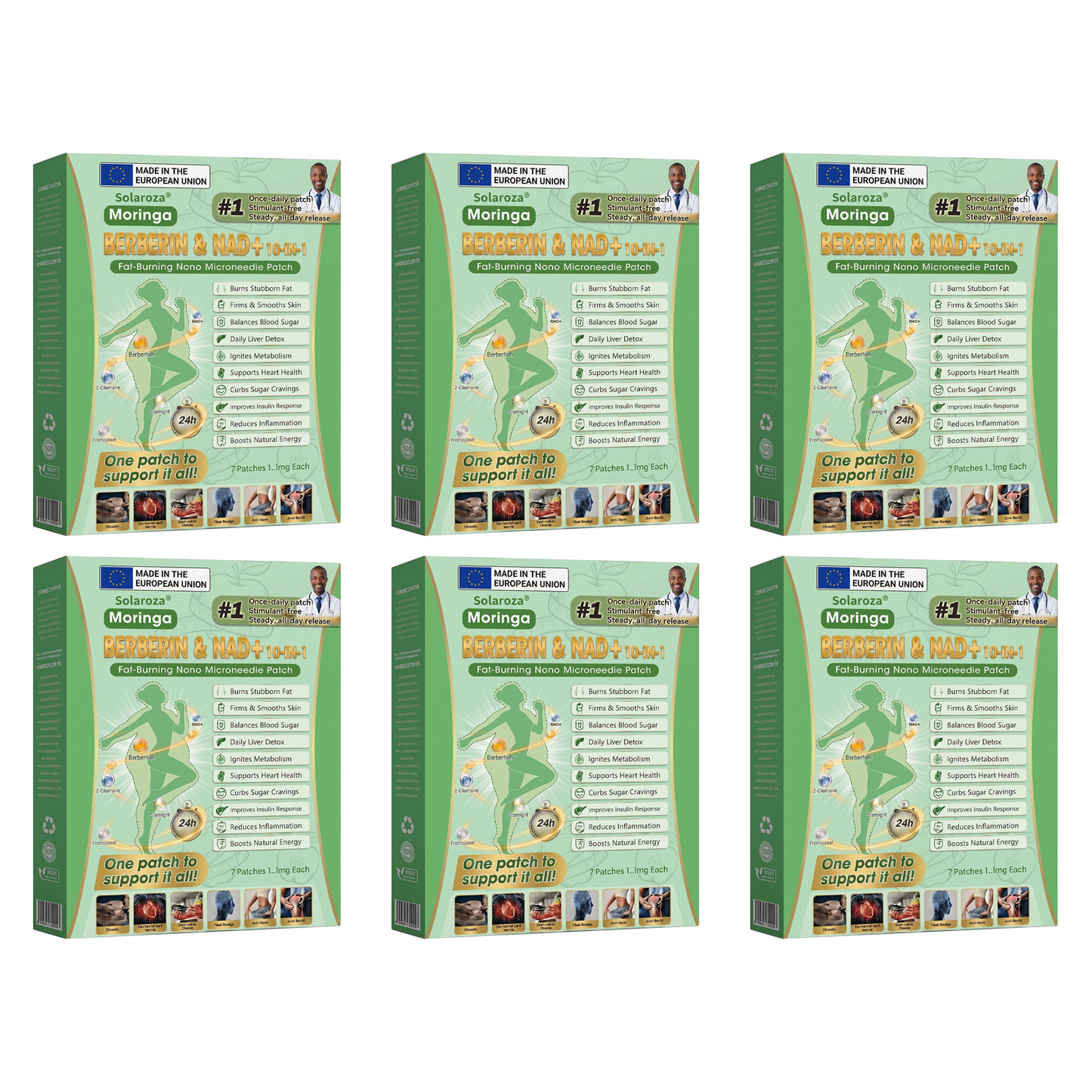 ๐ช๐บ Official Solarozaยฎ Centre | Targeted 10-in-1 Slimming Patch with Berberine & NAD+