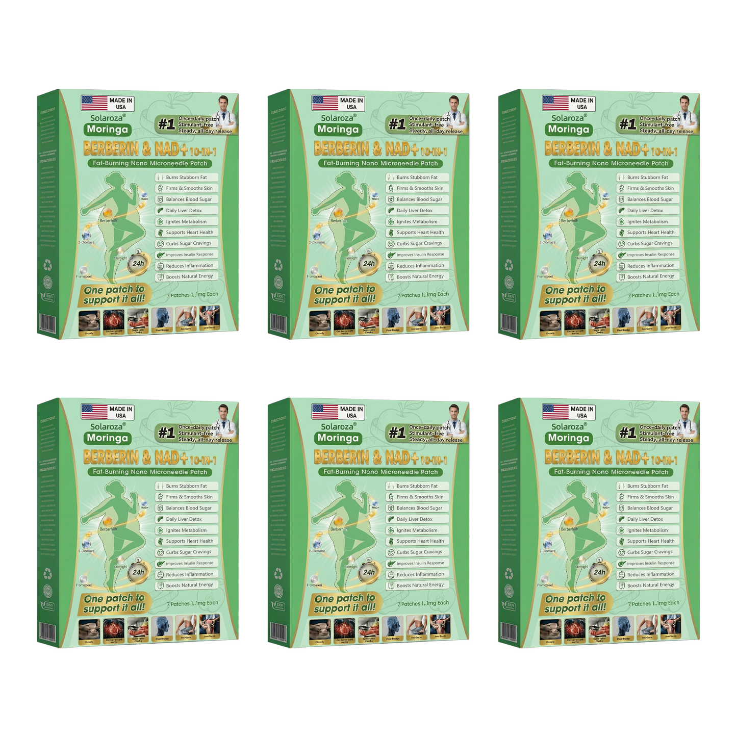 Official Solarozaยฎ Centre | High-Precision 10-in-1 Weight Loss Patch with Berberine & NAD+