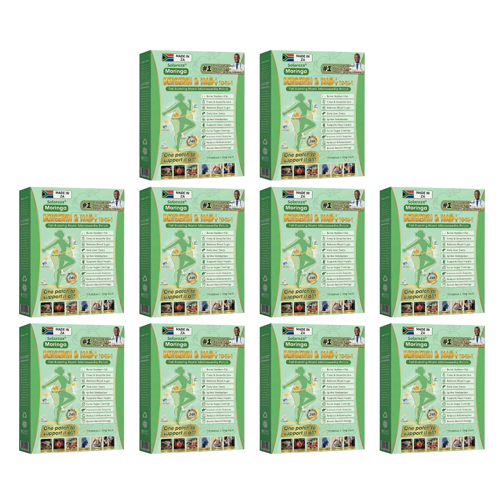 👩🏿‍⚕️✅️Official Solaroza® Centre | Targeted 10-in-1 Slimming Patch with Berberine & NAD+