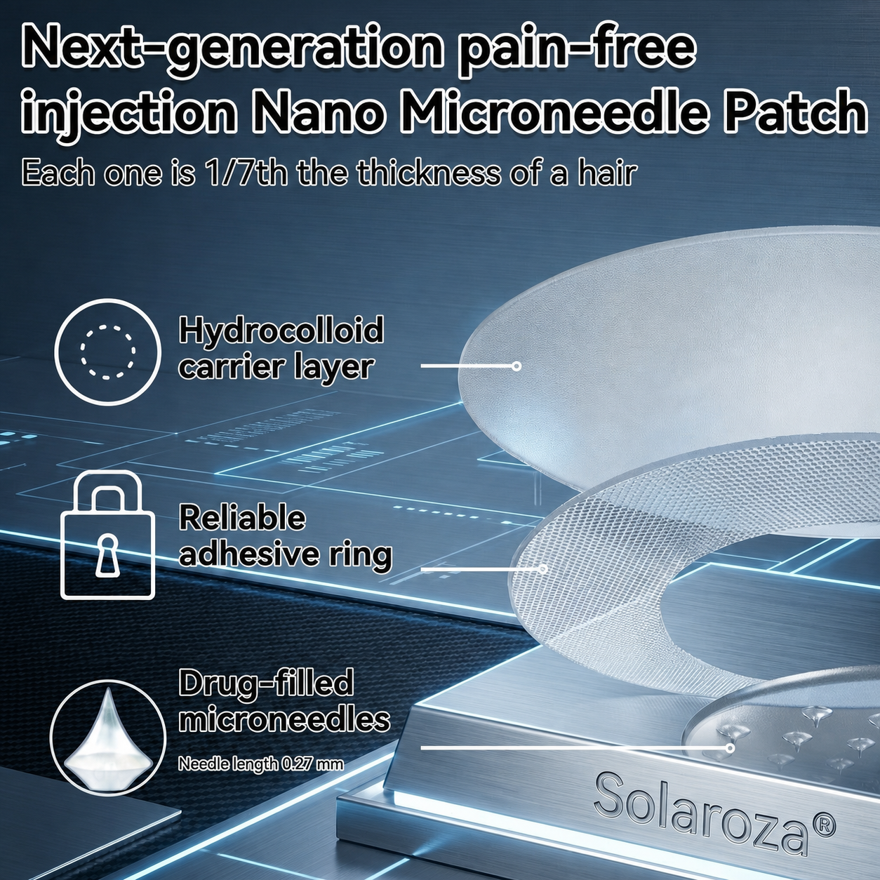 👩🏿‍⚕️✅️Official Solaroza® Centre | Targeted 10-in-1 Slimming Patch with Berberine & NAD+