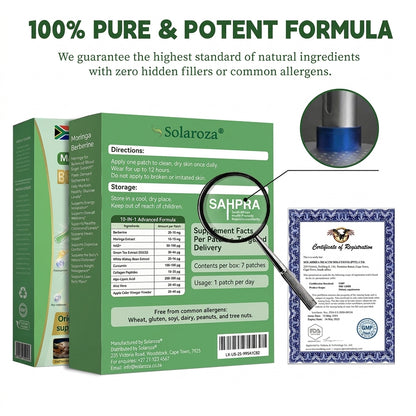 👩🏿‍⚕️✅️Official Solaroza® Centre | Targeted 10-in-1 Slimming Patch with Berberine & NAD+