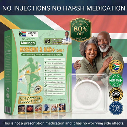 👩🏿‍⚕️✅️Official Solaroza® Centre | Targeted 10-in-1 Slimming Patch with Berberine & NAD+